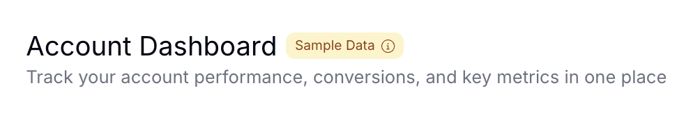 image.png Account dashboard sample data