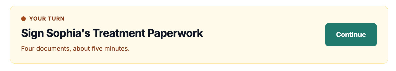 Click the box to open the task and complete it.