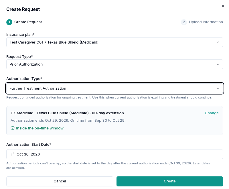 Alpaca detects a 90-day extension and shows the on-time window