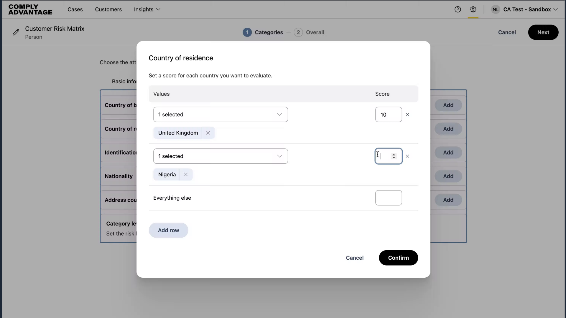 Add country or countries