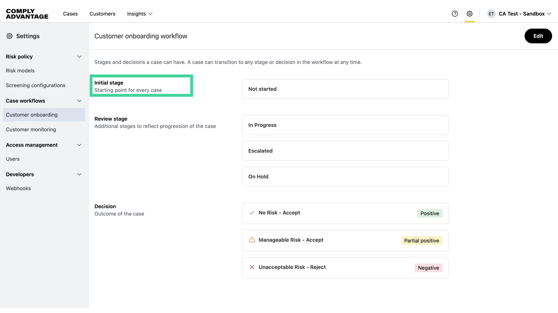Stage 1: Initial Stage