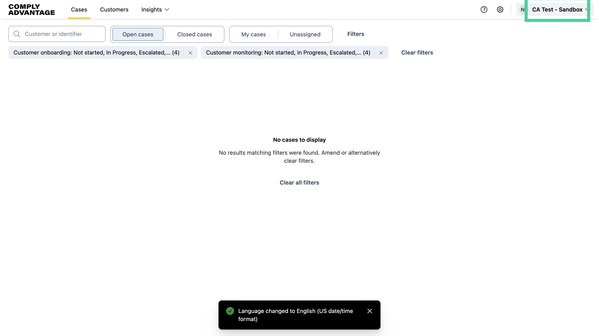 Click this dropdown menu