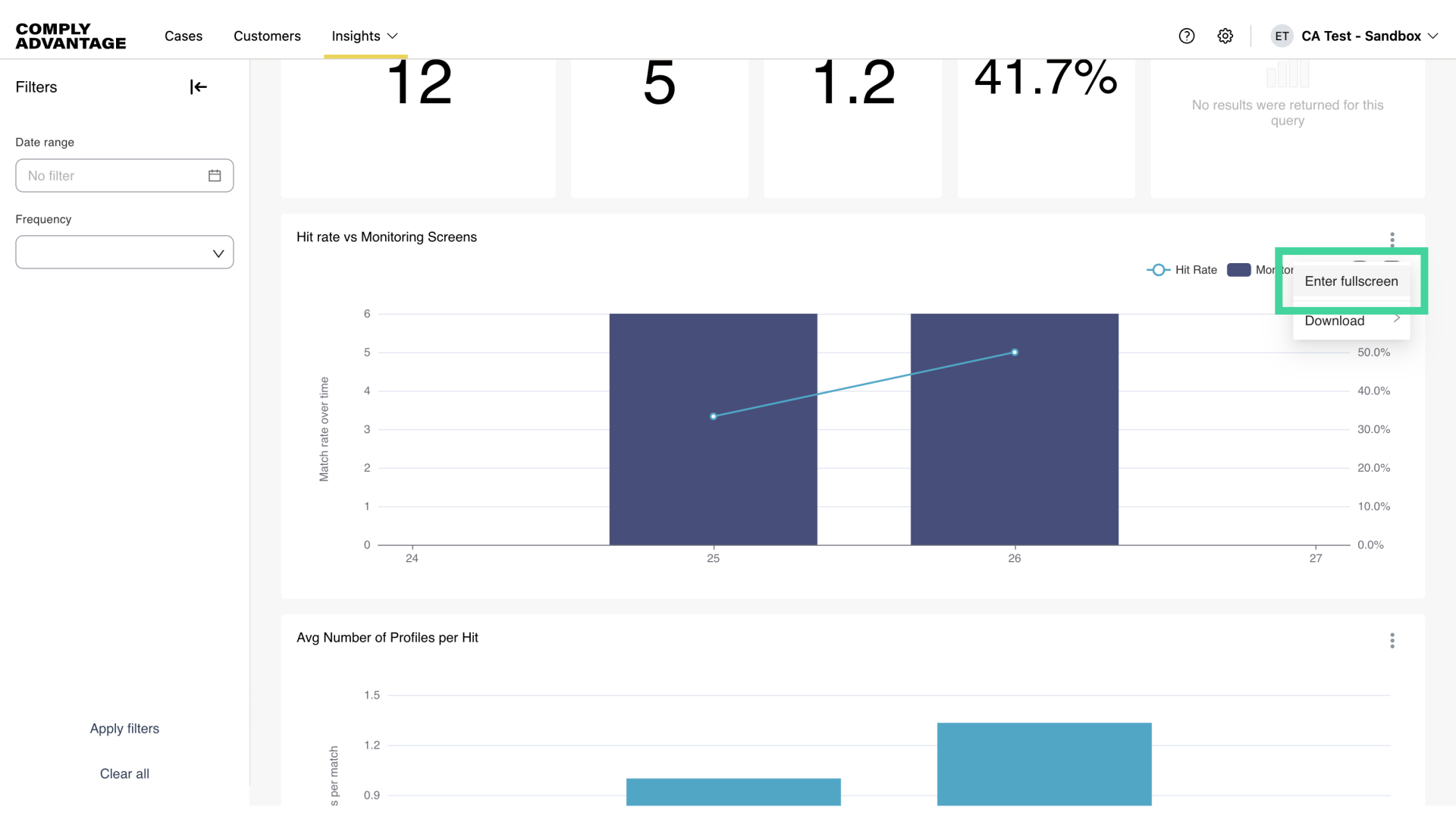 Click 'Enter fullscreen'