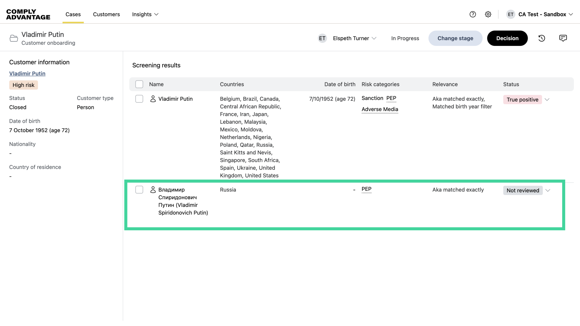 Click into the second profile