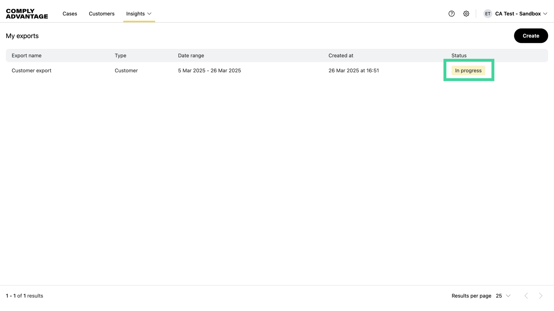 Status - In progress