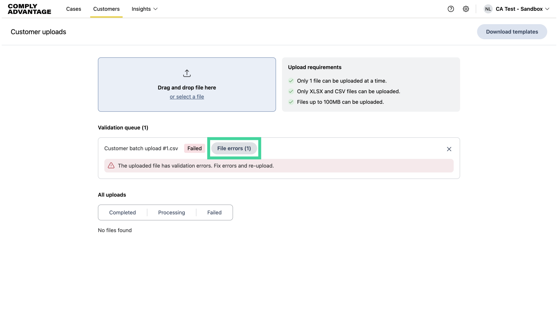 Investigating file error