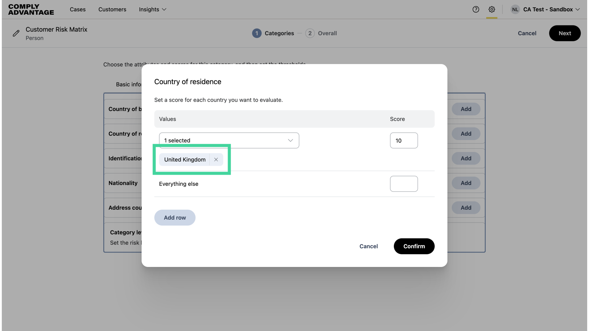 Add country or countries