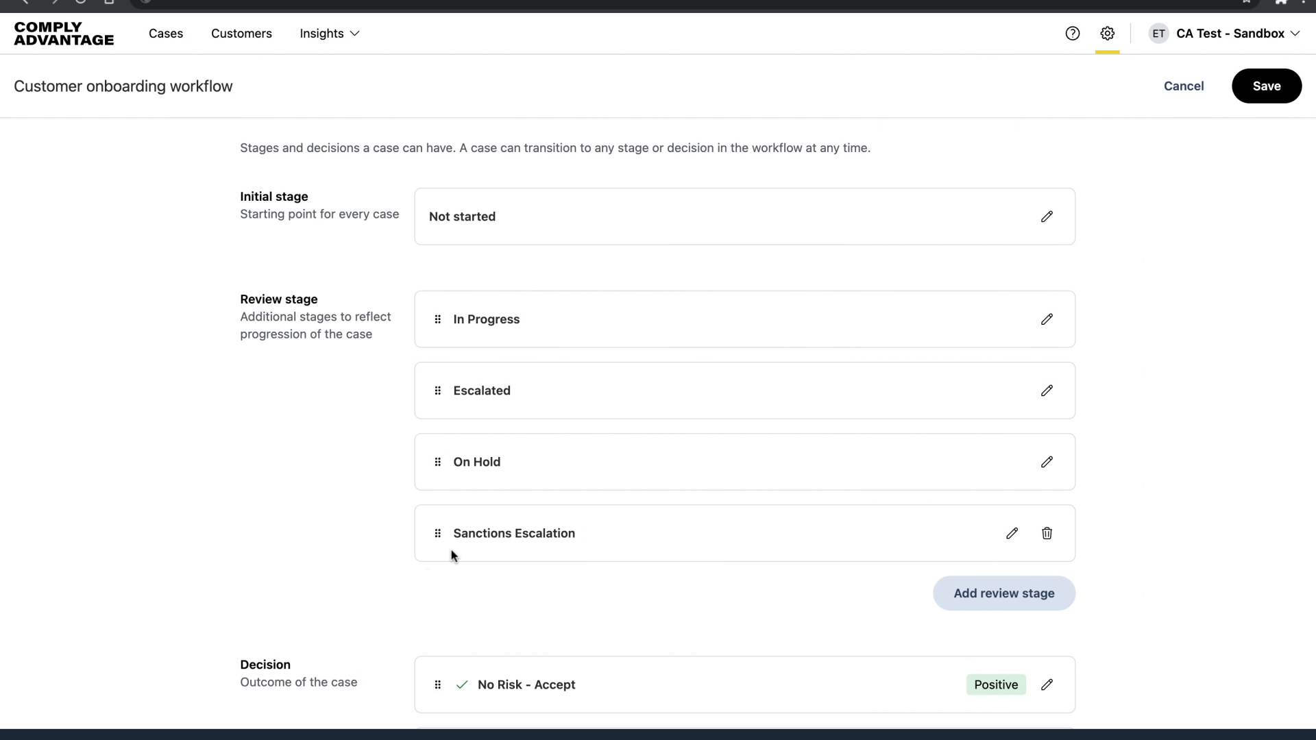 Adjusting the stages