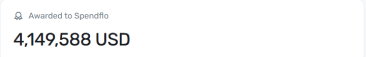 Awarded to Spendflo (Annualised) widget