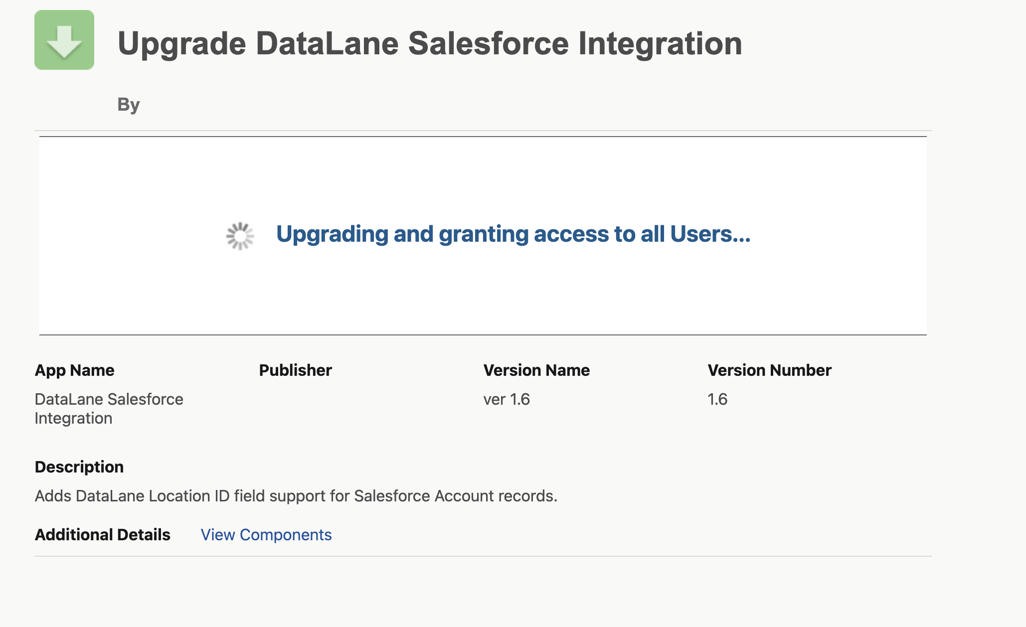 Package Install - Loading Screen.png Package Install - Loading Screen.png
