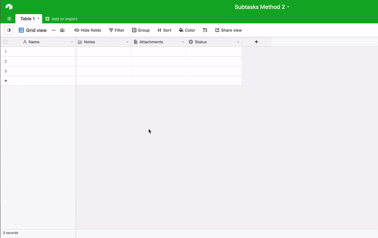 subtasksMethod2Begin