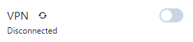 Disconnected VPN
