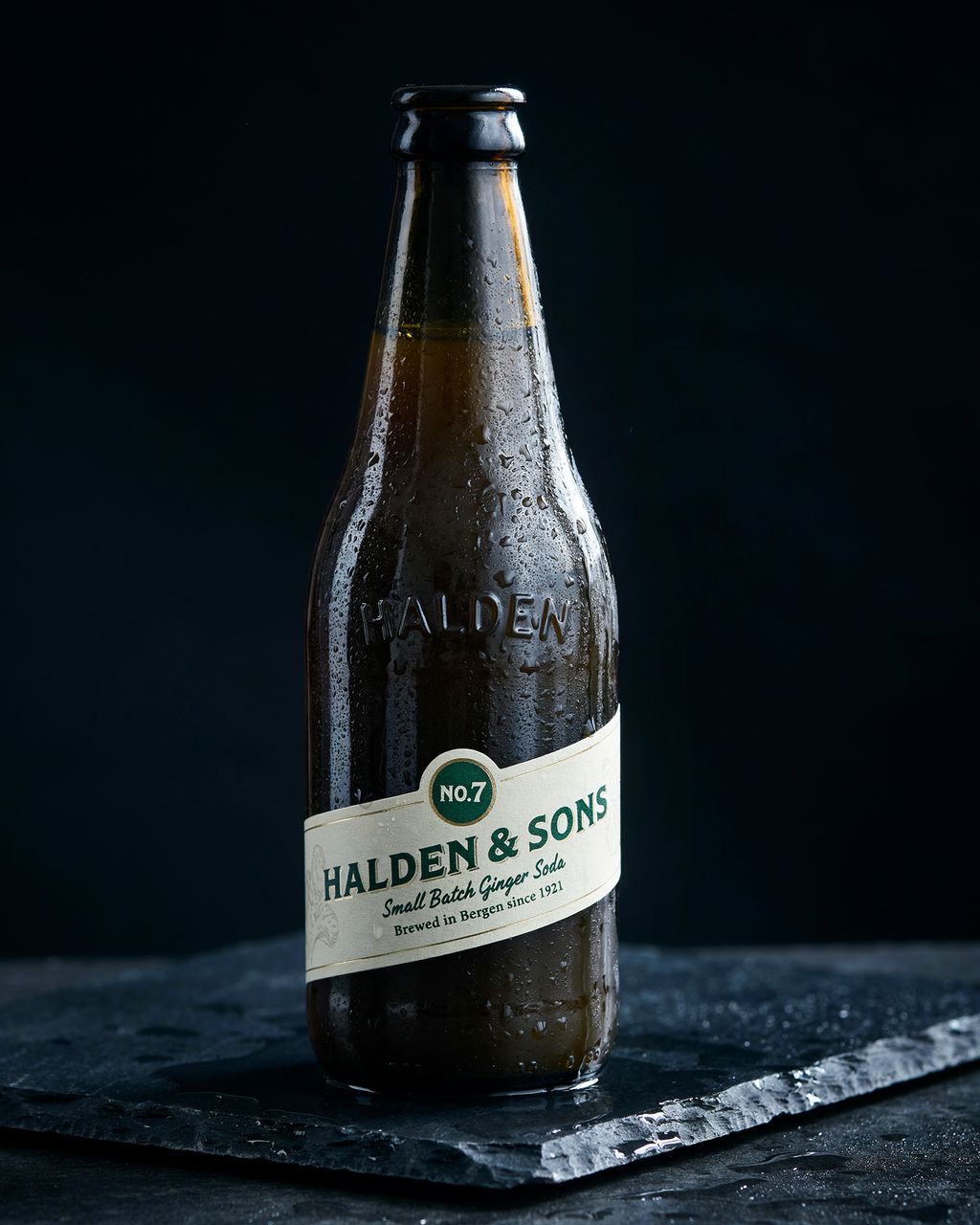 Ginger soda bottle label