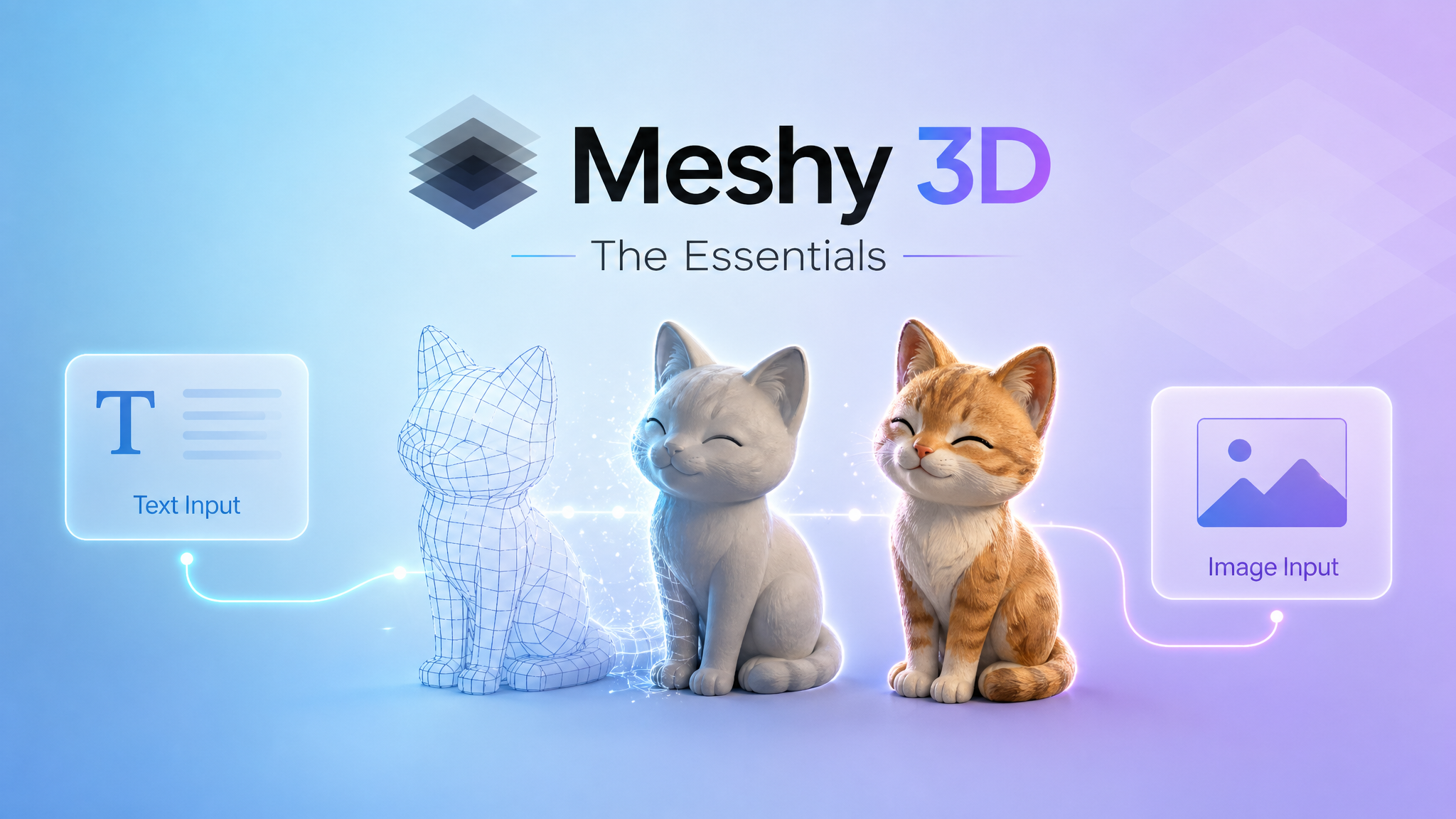 asset_tjJ5eJ77ehvC2vyRFcRDo8dD_A clean, minimalist banner for 'Meshy_ The Essentials'. The design features a central, abstract, glowing 3D model evolving from a wireframe into a detailed, textured object, symbolizi.png asset_tjJ5eJ77ehvC2vyRFcRDo8dD_A clean, minimalist banner for 'Meshy_ The Essentials'. The design features a central, abstract, glowing 3D model evolving from a wireframe into a detailed, textured object, symbolizi.png
