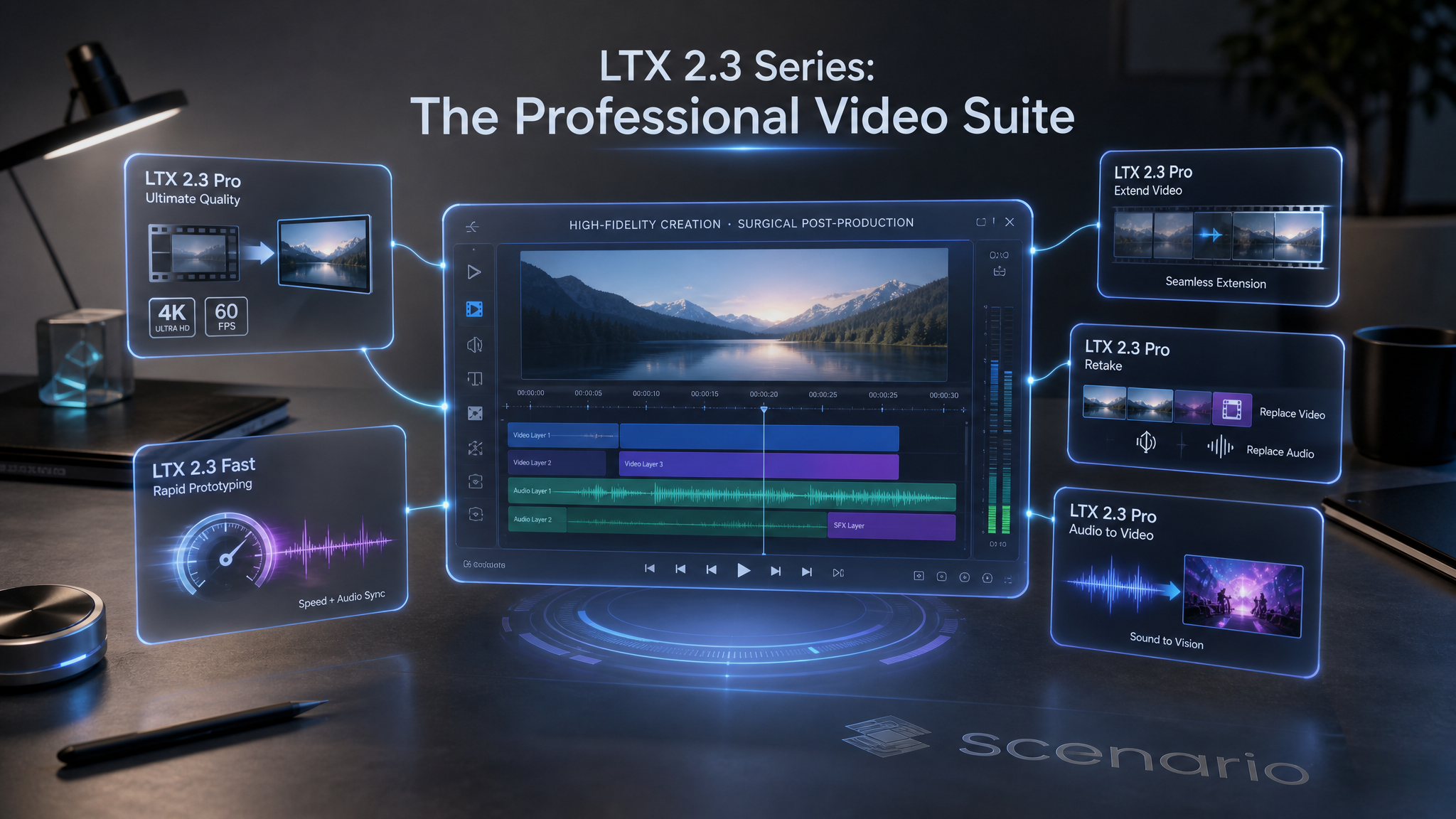asset_zvksnPLwiupEv2tL8EmrrETa_A professional, minimalist desk setup, bathed in soft, diffused light, showcasing advanced video production tools. In the foreground, a central, glowing holographic interface displays.png asset_zvksnPLwiupEv2tL8EmrrETa_A professional, minimalist desk setup, bathed in soft, diffused light, showcasing advanced video production tools. In the foreground, a central, glowing holographic interface displays.png