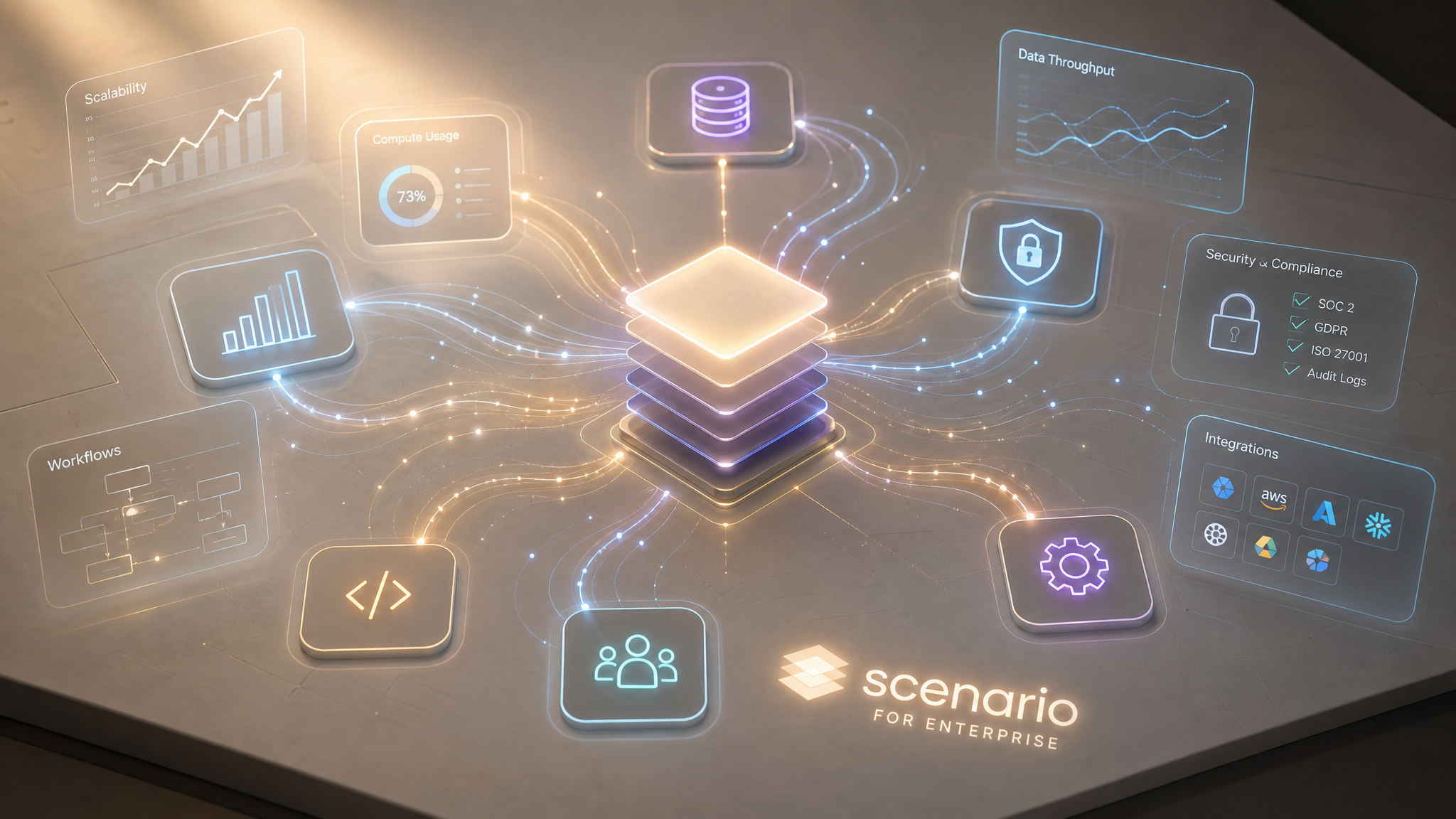 asset_w4s6m9eGYVK1n4TXvzQJYrrU_A digital art banner for 'Scenario for Enterprise', designed with a modern, professional, and clean aesthetic, resembling a meticulously organized digital workspace seen from a top-do.png asset_w4s6m9eGYVK1n4TXvzQJYrrU_A digital art banner for 'Scenario for Enterprise', designed with a modern, professional, and clean aesthetic, resembling a meticulously organized digital workspace seen from a top-do.png