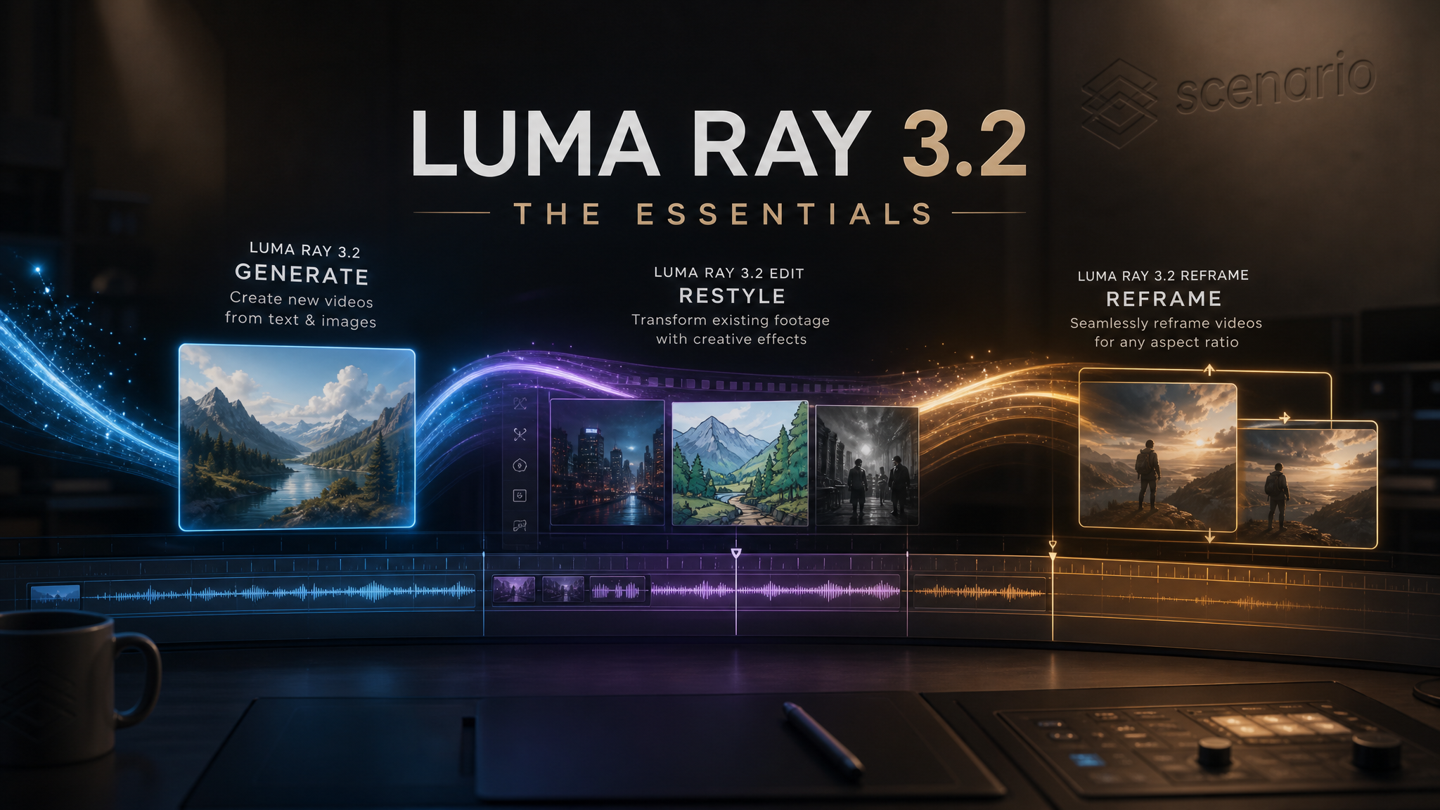 asset_GektpLgWaVm4SFXxsdLKCF69_A clean, professional, and modern banner with a cinematic aesthetic for 'Luma Ray 3.2_ The Essentials'. The composition features an organized, high-tech workspace with soft, volumetri.png asset_GektpLgWaVm4SFXxsdLKCF69_A clean, professional, and modern banner with a cinematic aesthetic for 'Luma Ray 3.2_ The Essentials'. The composition features an organized, high-tech workspace with soft, volumetri.png