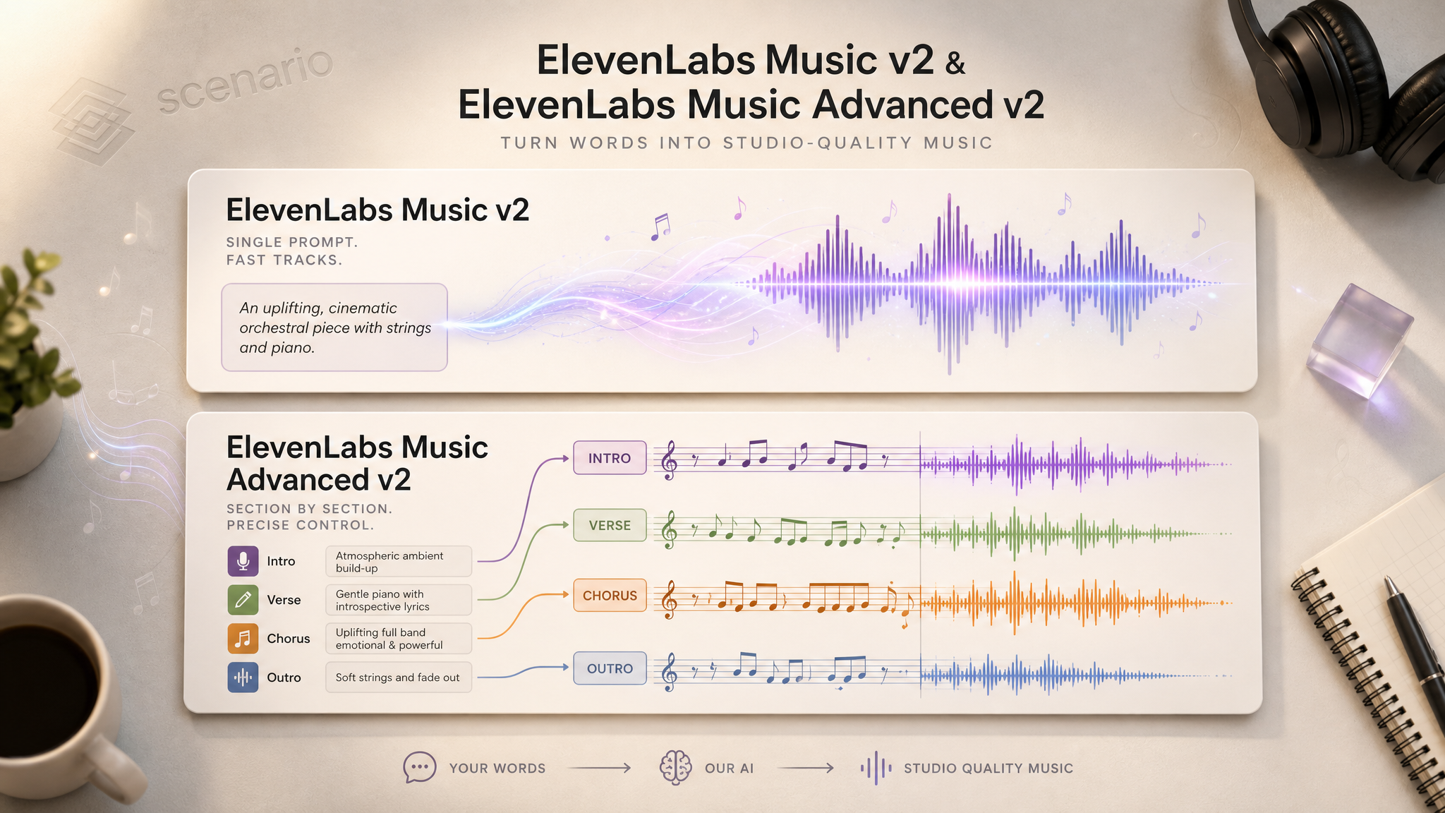 asset_A8L2NyEhhSqRfP65t6GFbX6p_A clean, stylized banner for an article on ElevenLabs Music v2 and ElevenLabs Music Advanced v2. The composition features a top-down view of a modern, minimalist workspace with soft, .png asset_A8L2NyEhhSqRfP65t6GFbX6p_A clean, stylized banner for an article on ElevenLabs Music v2 and ElevenLabs Music Advanced v2. The composition features a top-down view of a modern, minimalist workspace with soft, .png