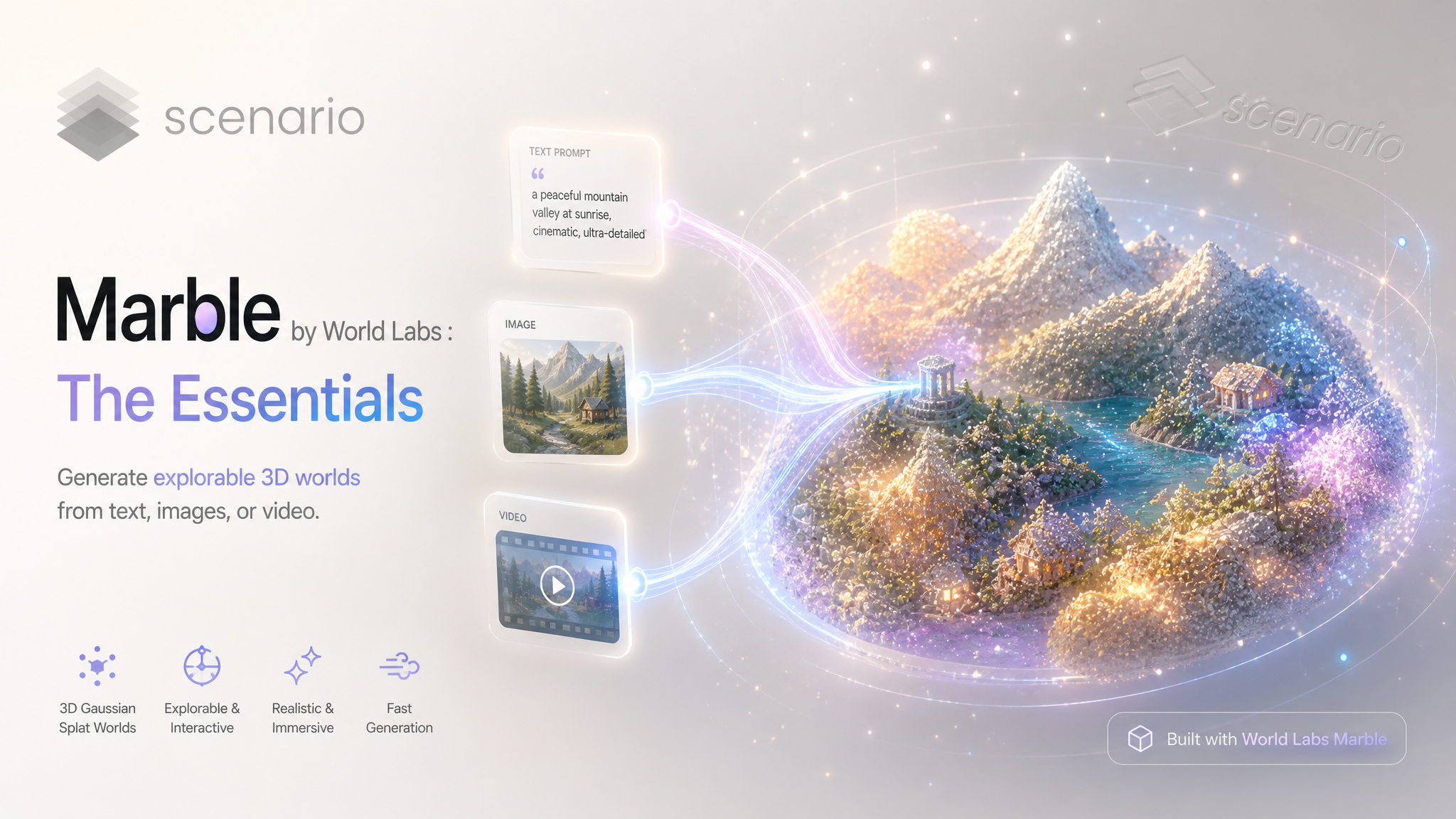 asset_JayRMdUp1jLfF3JH4p7hYdQu_A professional, clean, and modern banner design for 'Marble by World Labs_ The Essentials'. The composition features an abstract, glowing, volumetric 3D Gaussian splat world as the ce.png asset_JayRMdUp1jLfF3JH4p7hYdQu_A professional, clean, and modern banner design for 'Marble by World Labs_ The Essentials'. The composition features an abstract, glowing, volumetric 3D Gaussian splat world as the ce.png