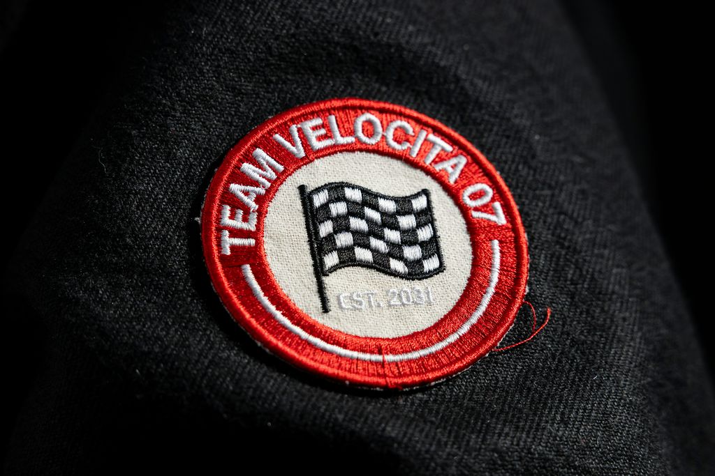 Embroidered racing patch