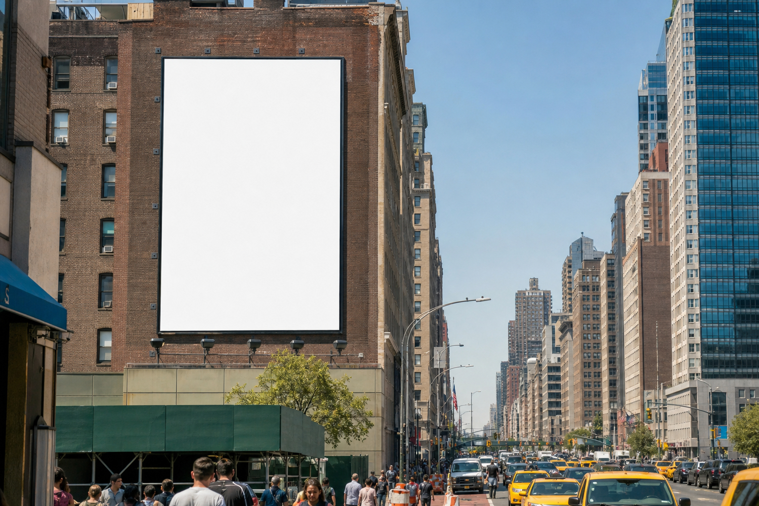 Blank billboard