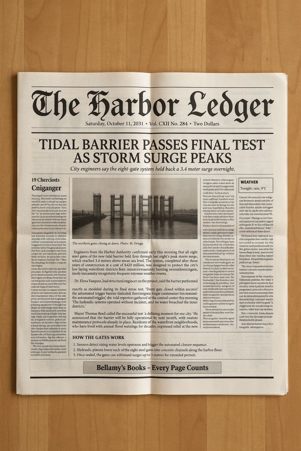 Newspaper front page