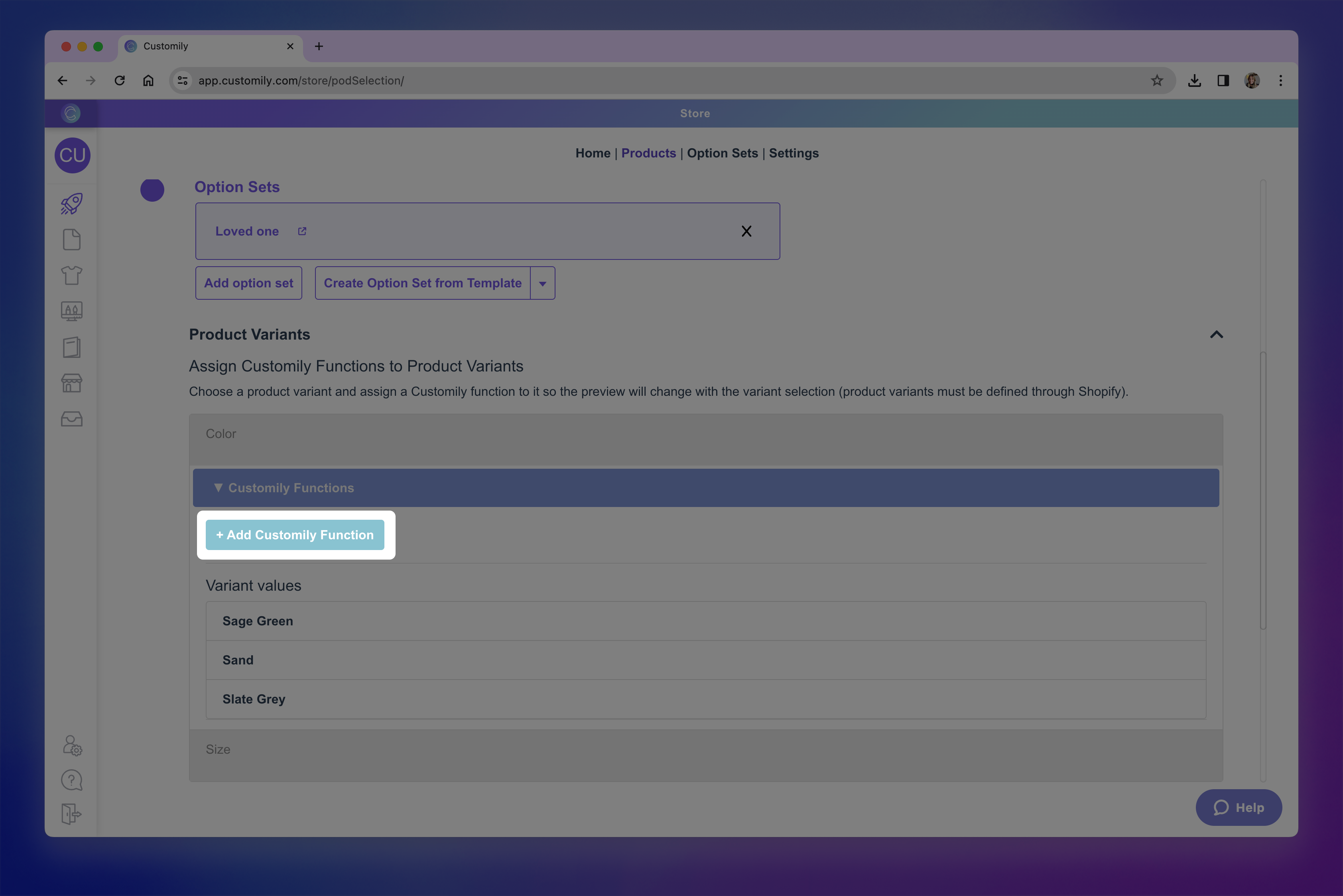Add customily function.png