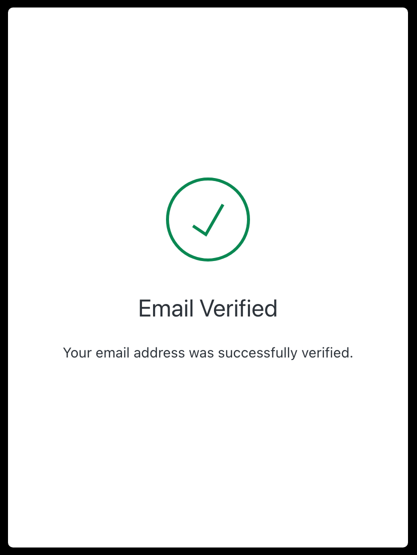 auth0 email verified page