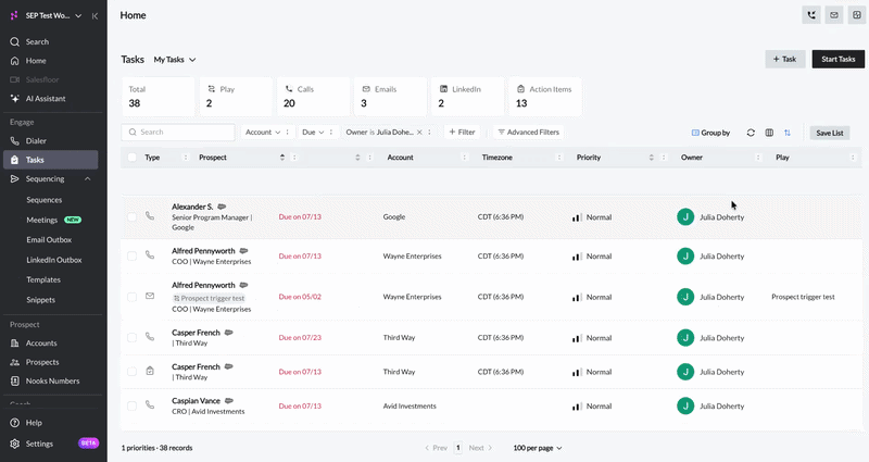 Placing a Call from the Tasks Page.gif