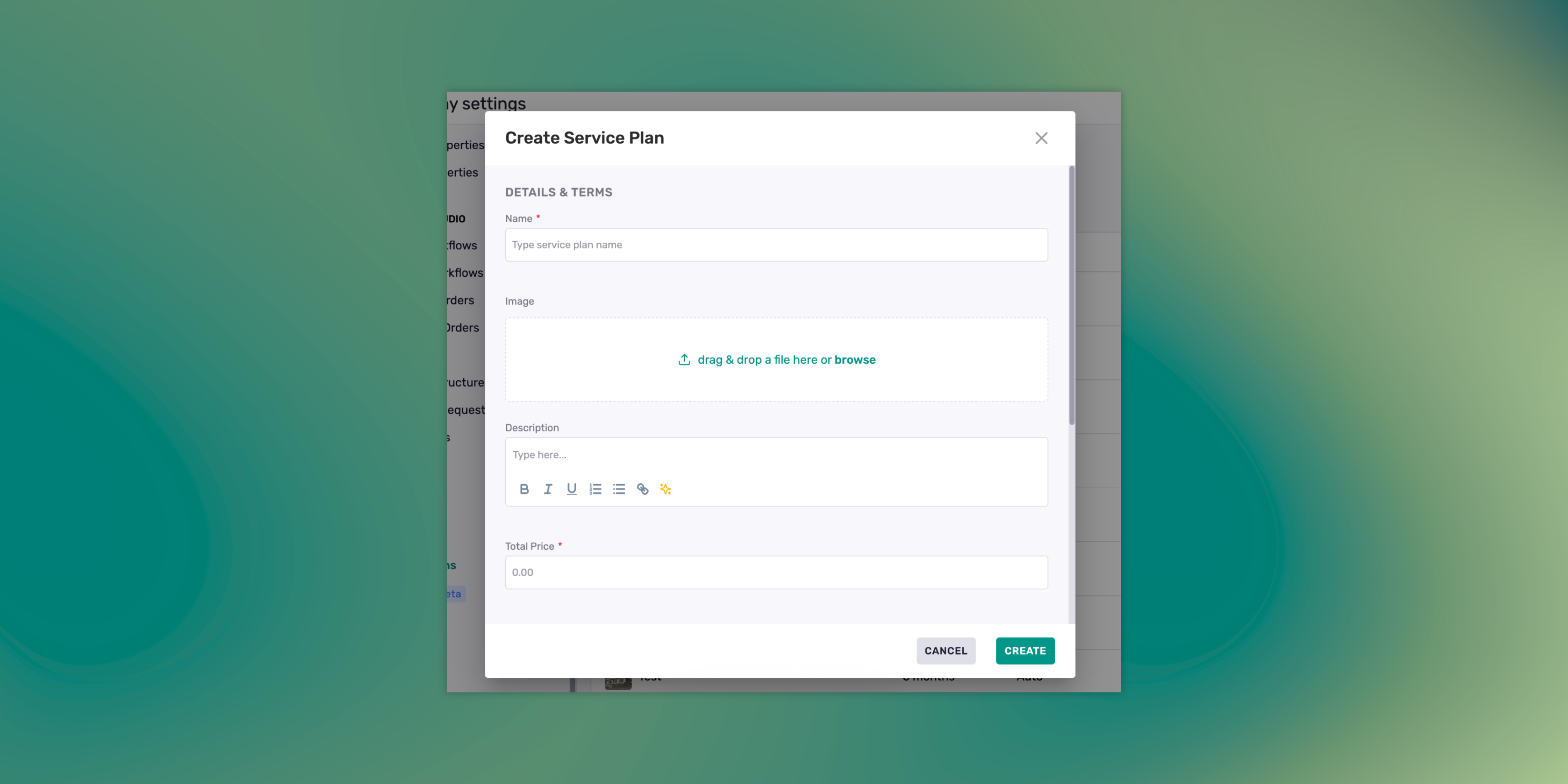 Service Plans Creation Template Editor.png Service Plans Creation Template Editor.png