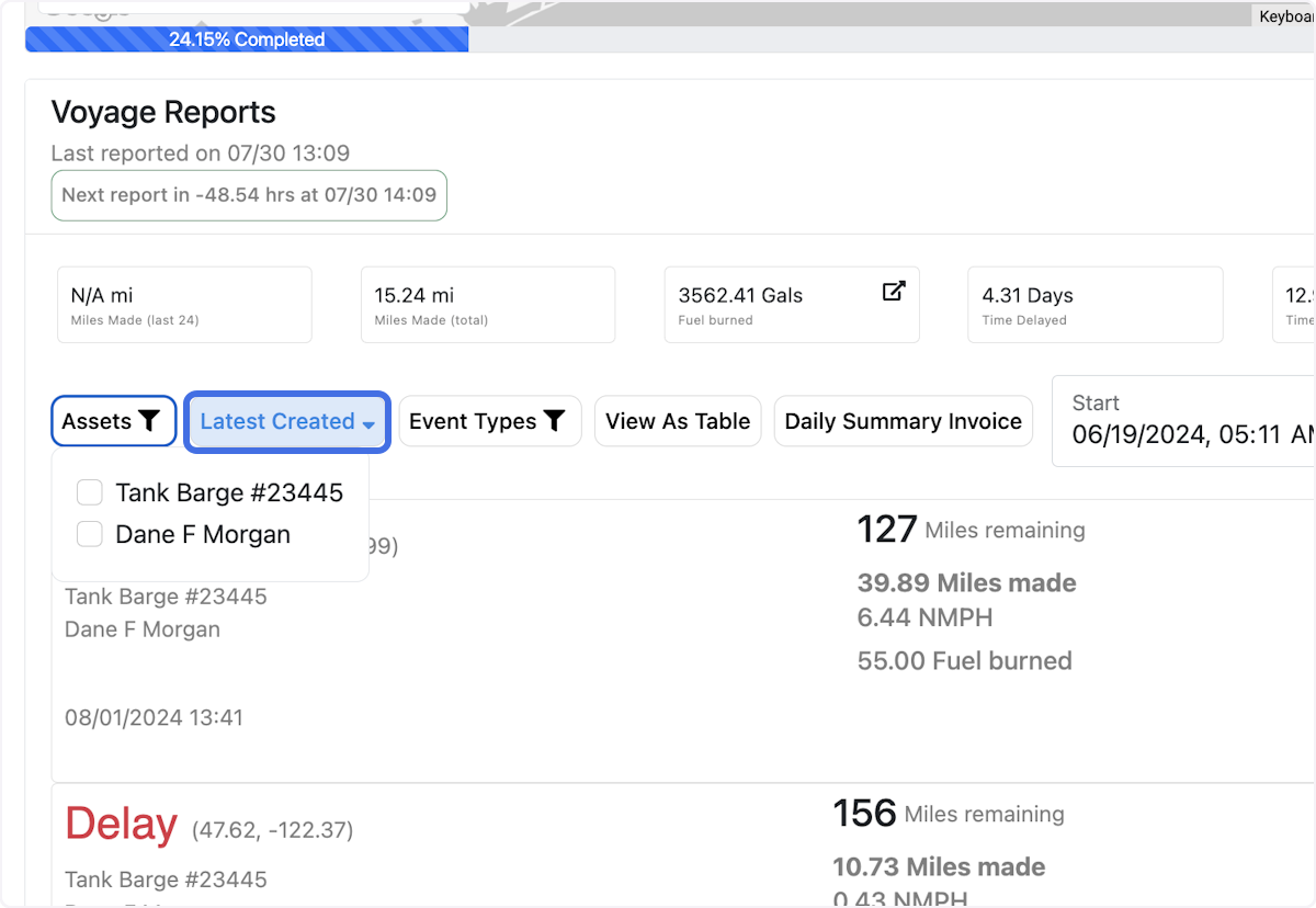 Click on Latest Created