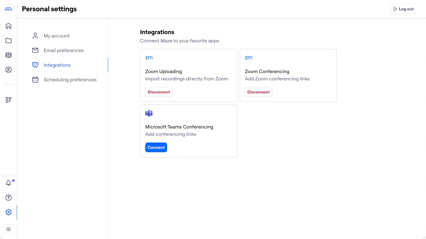 maze-settings-personal-integrations.jpg