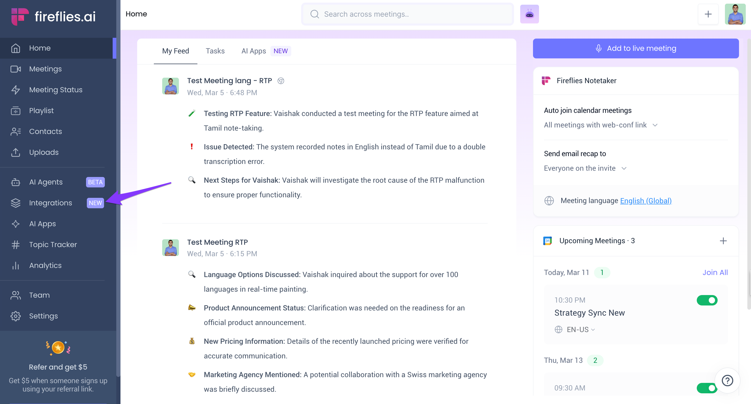 How to integrate Microsoft OneNote and Fireflies