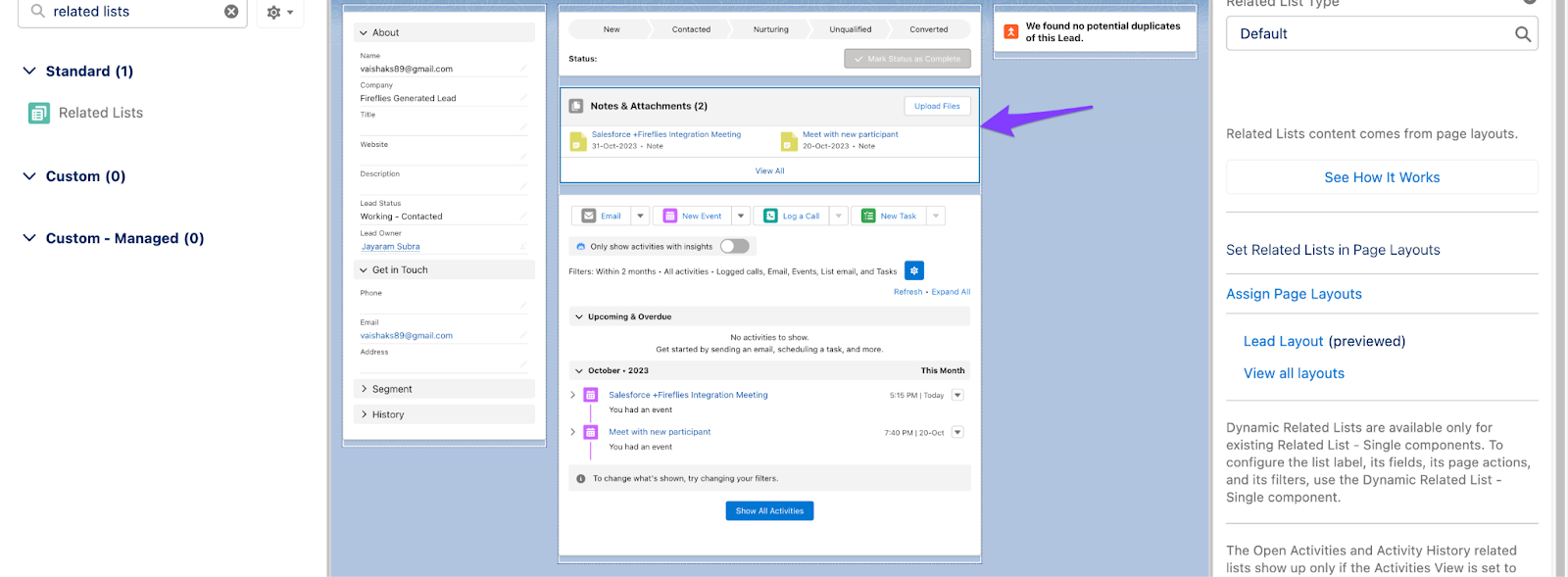 How to configure page layouts in Salesforce