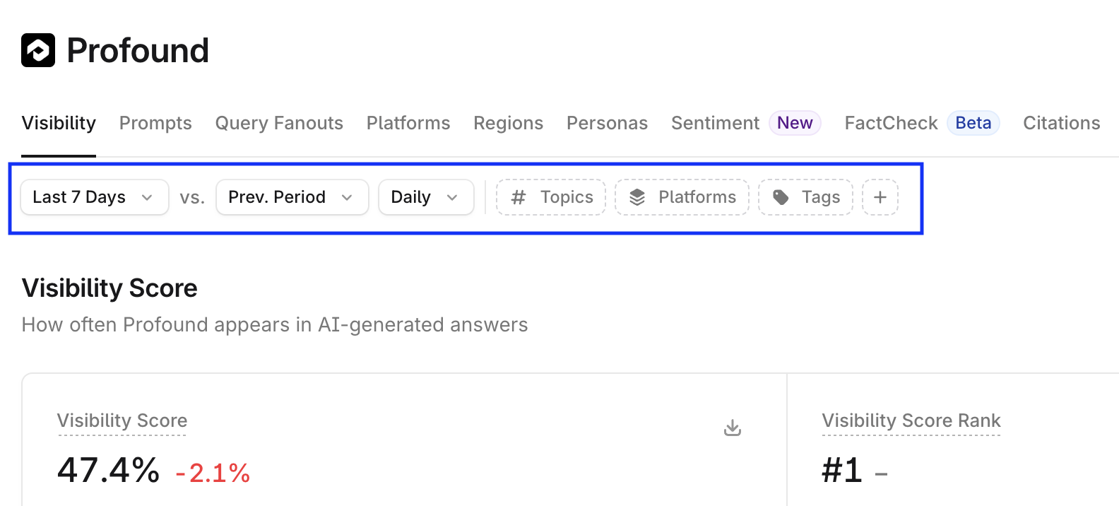 Screenshot 2026-06-13 at 2.02.06 pm.png Screenshot of the Answer Engine Insights view with filters highlighted