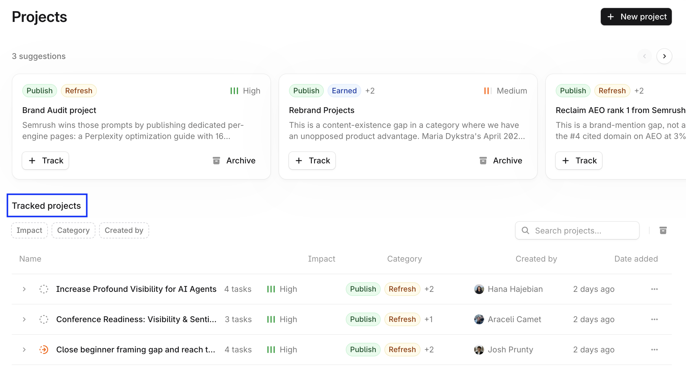 Screenshot 2026-06-18 at 9.42.17 pm.png Projects view screenshot with Tracked projects list highlighted