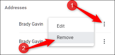 Click the three dots, then click Delete