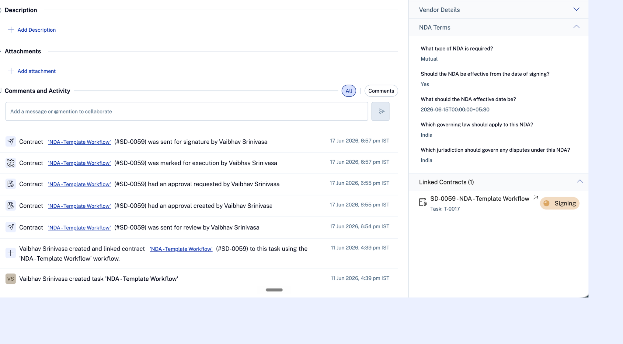 Untitled design (18).png Task activity log showing a "Contract sent for signature" event entry