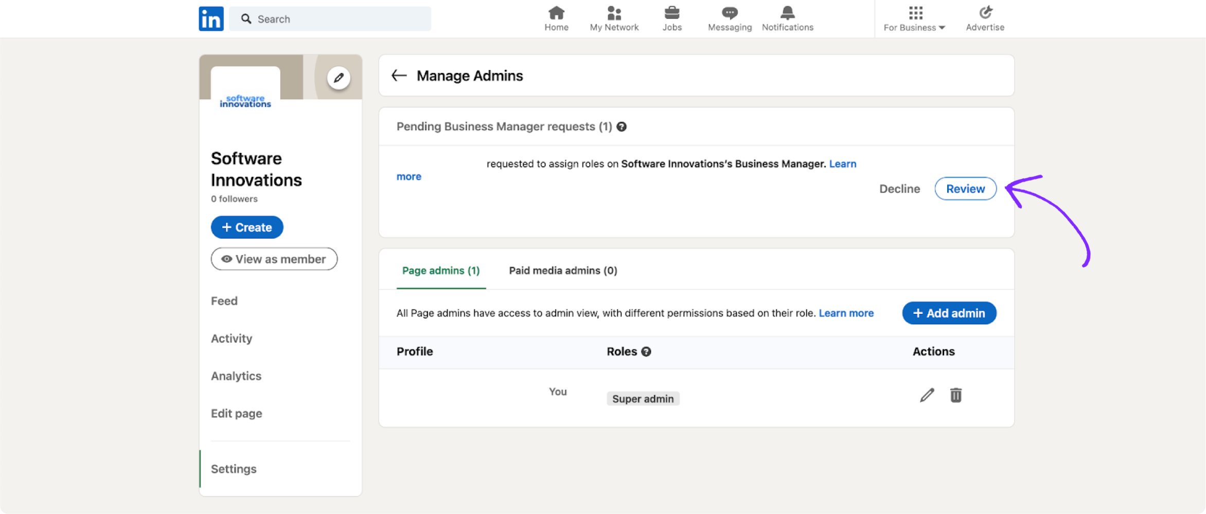 Pending requests from Influ2