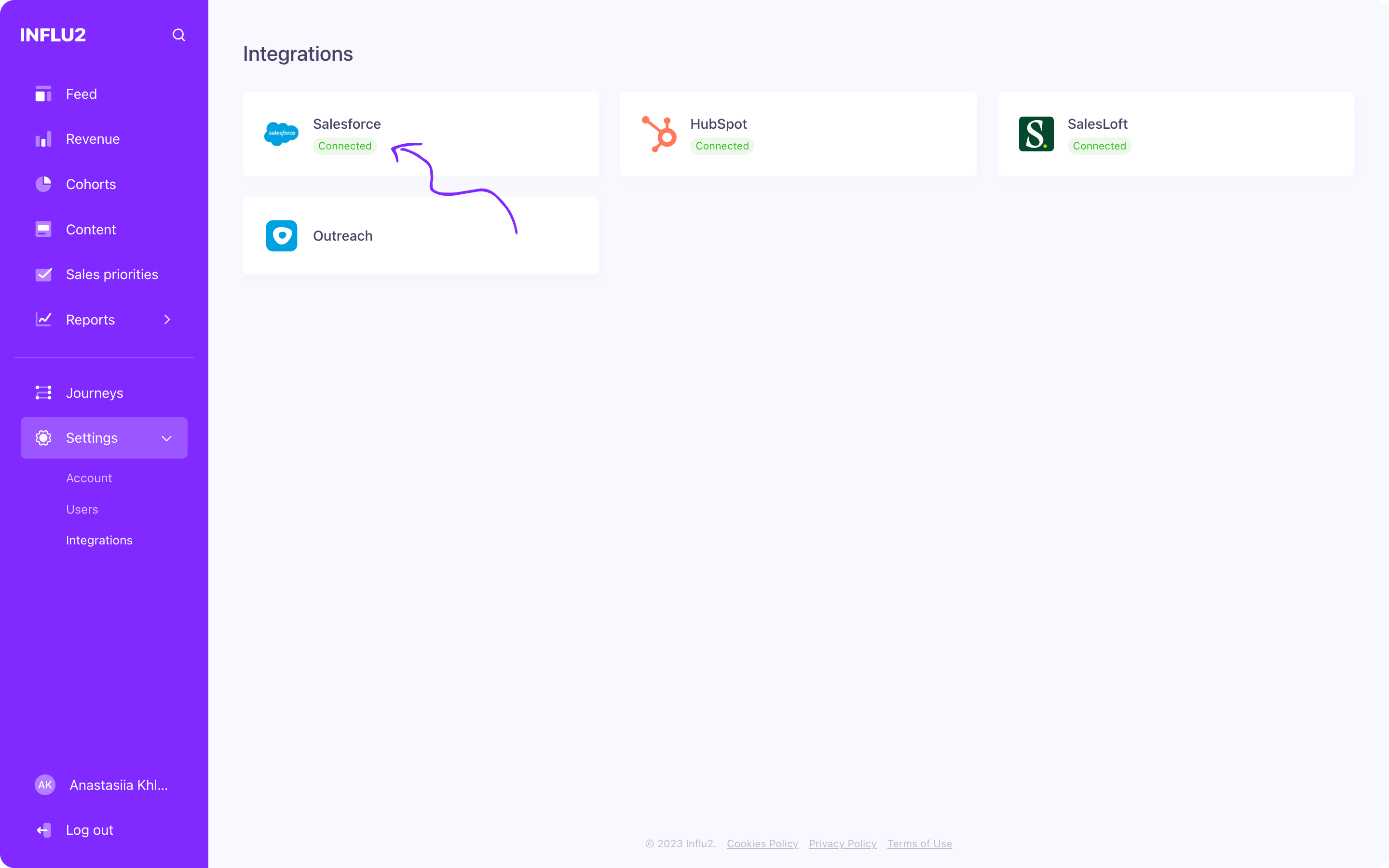Show Connect button and Save confirmation
