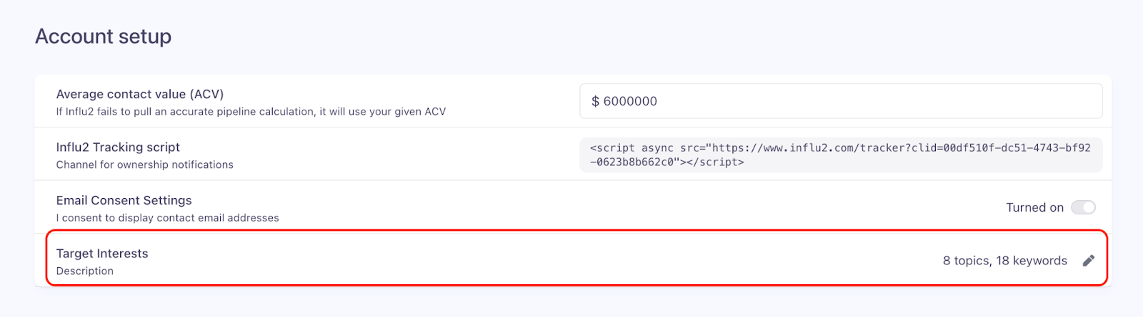 Show topics input field and Add topics button