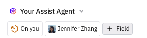 Assist Agent pinned fields Assist Agent pinned fields