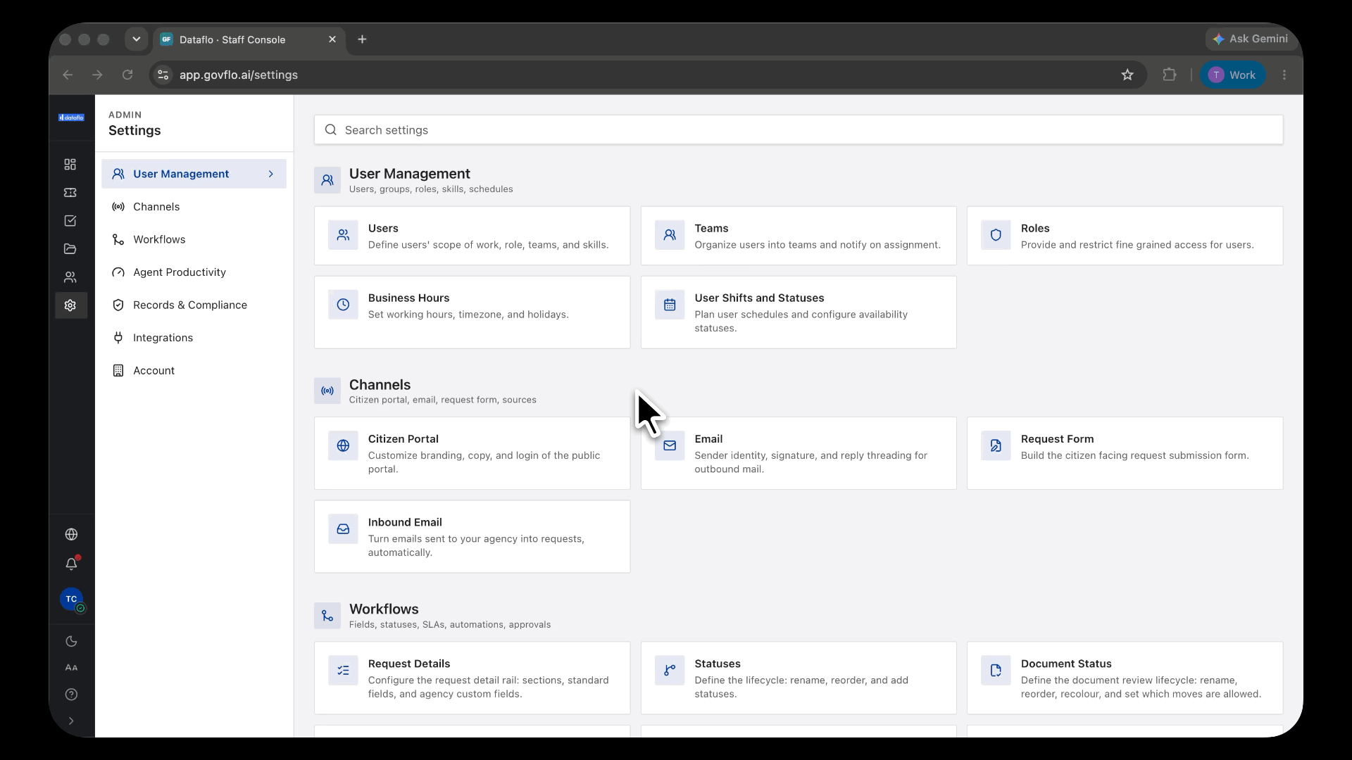 Settings, Redaction Rules. Show the PII detection settings and add one custom rule. This is the configuration behind every proposal, so make the options legible.