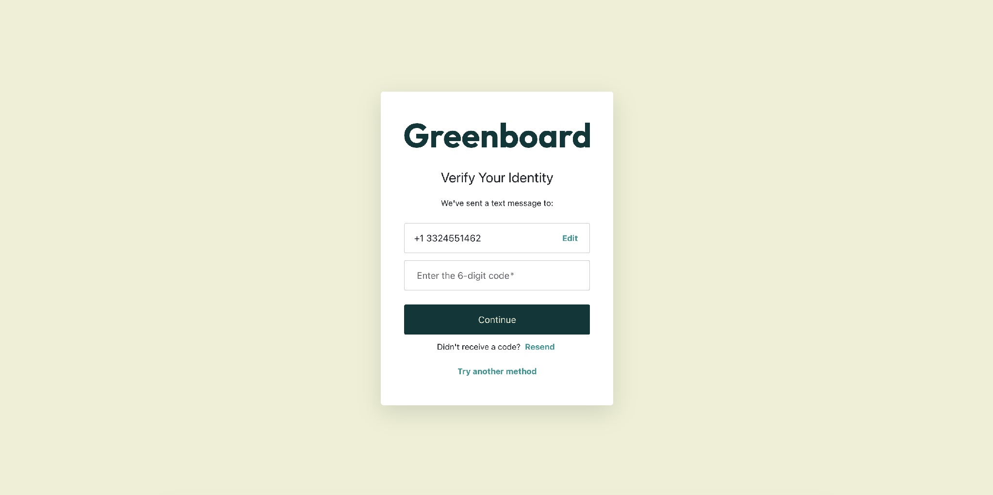 Verify your identity with SMS code Verify your identity with SMS code