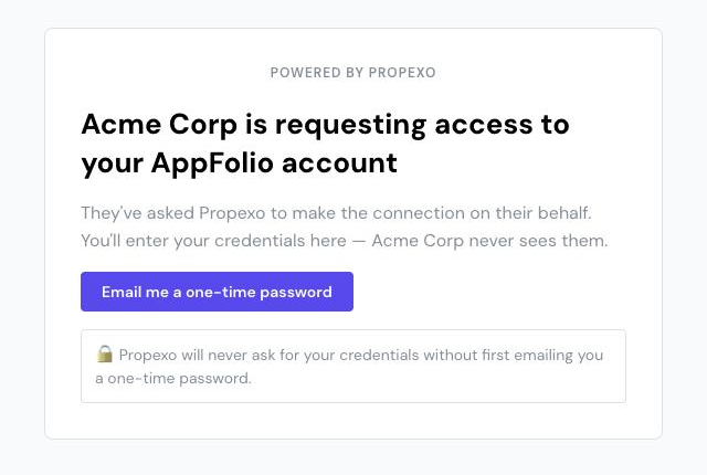 Requesting the one-time password