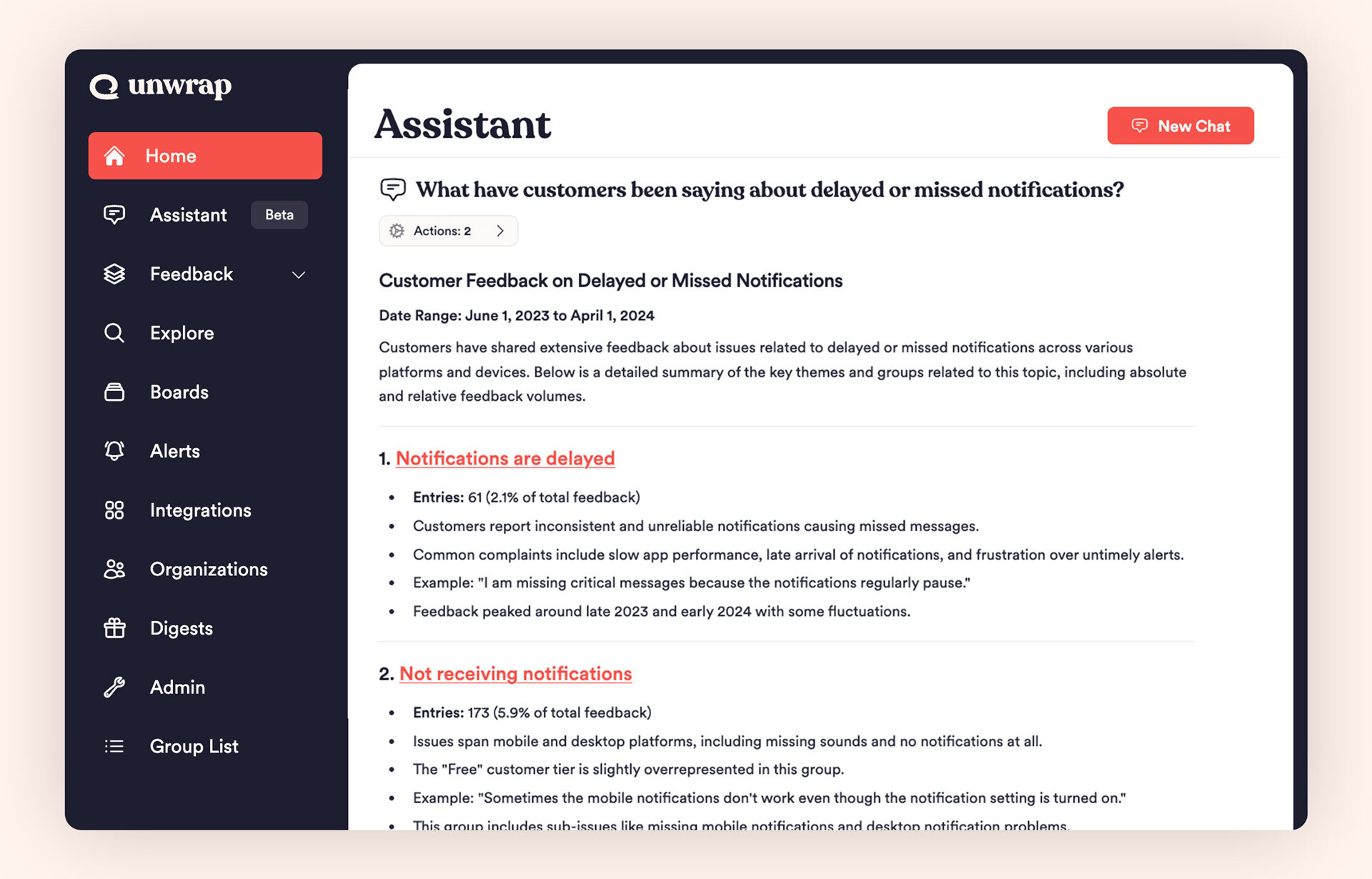 Saved filters example image