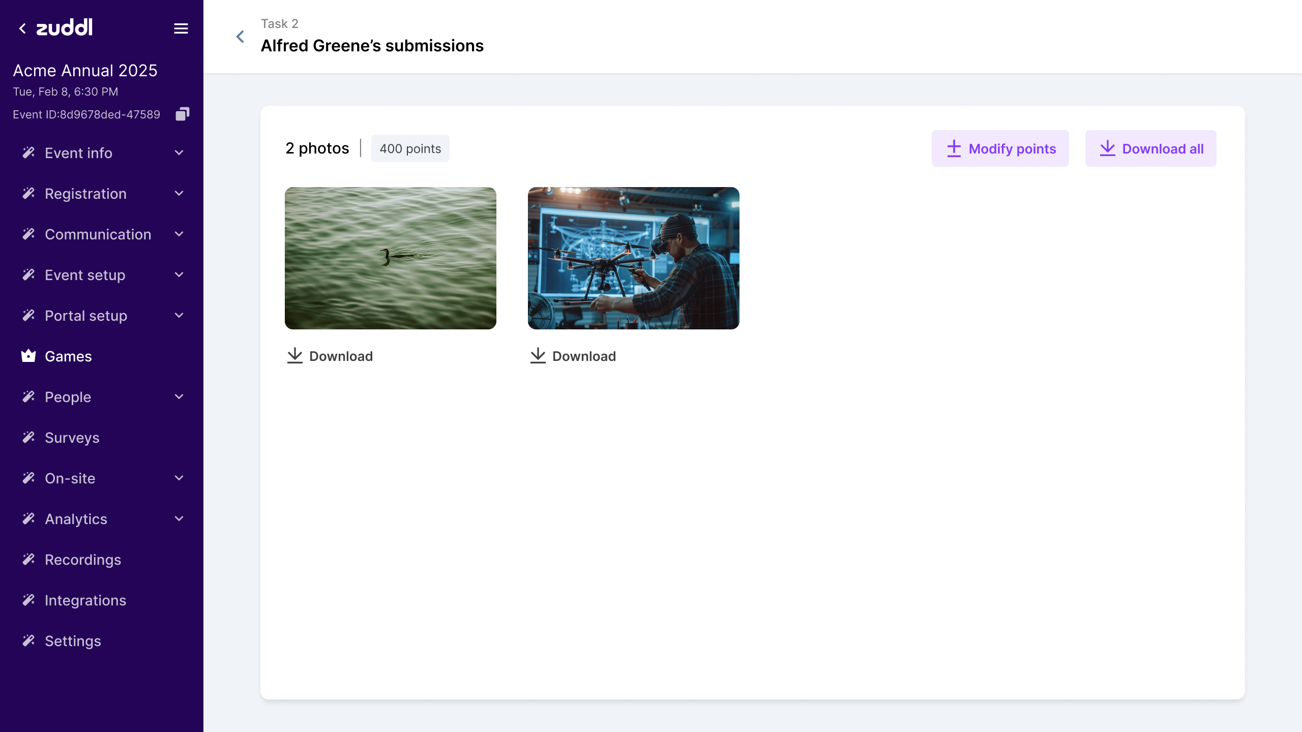 task - photos submission