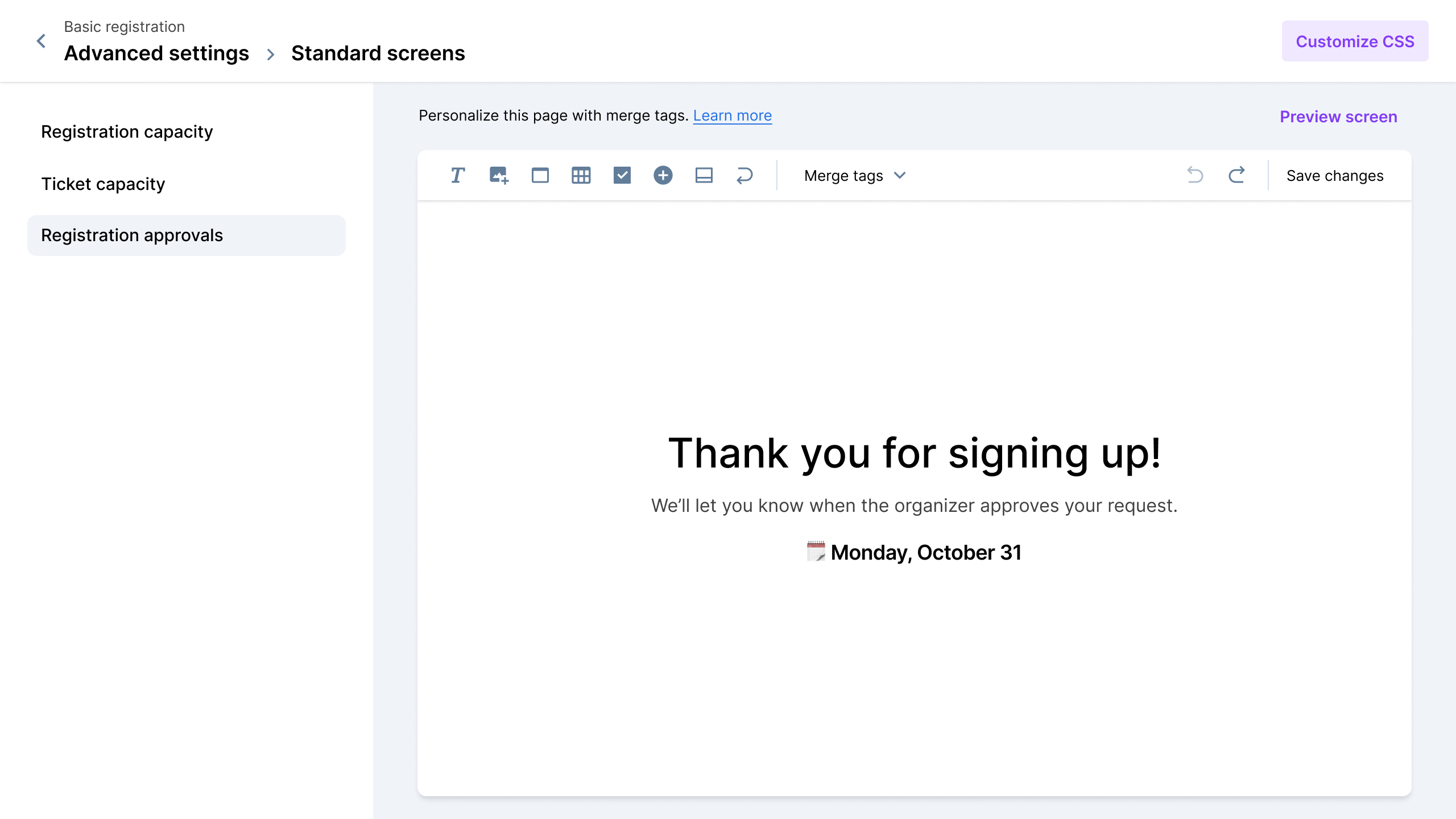 std screen approvals