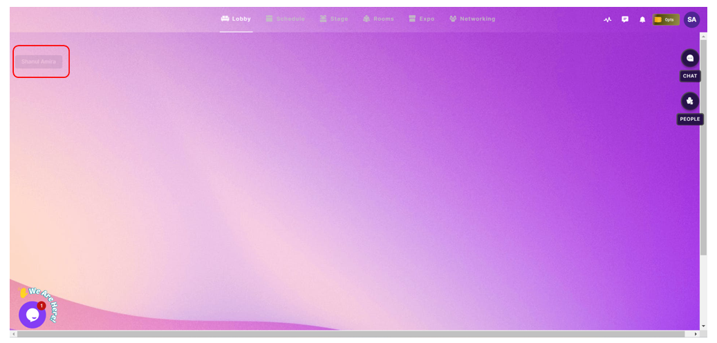 Attendee side watermark