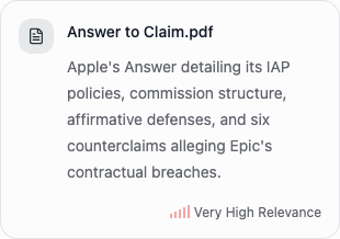 A used-source card explains why Apple's Answer contributed to a chronology.